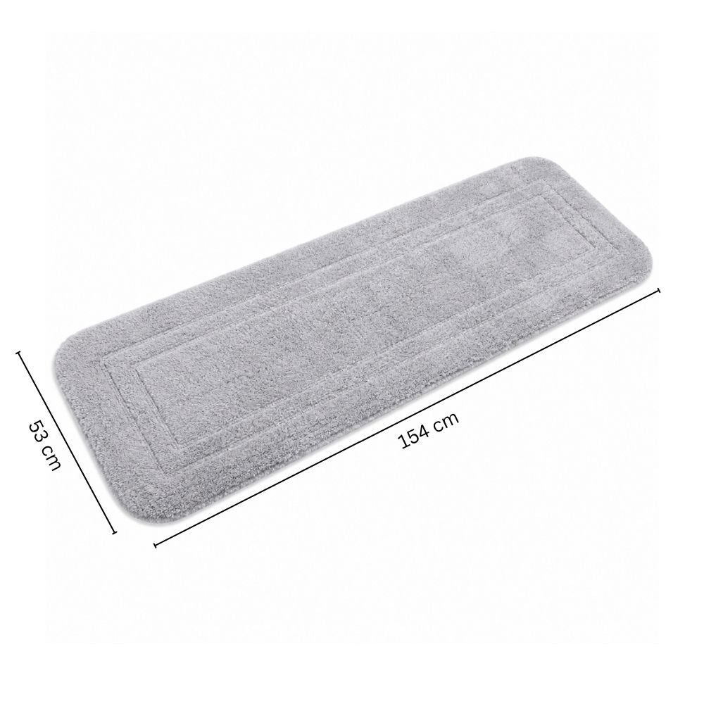 Blake Rectangular Bath Runner - Light Grey