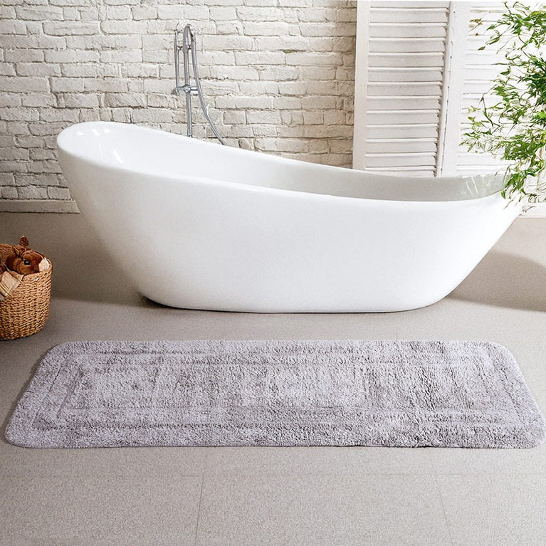 Blake Rectangular Bath Runner - Light Grey