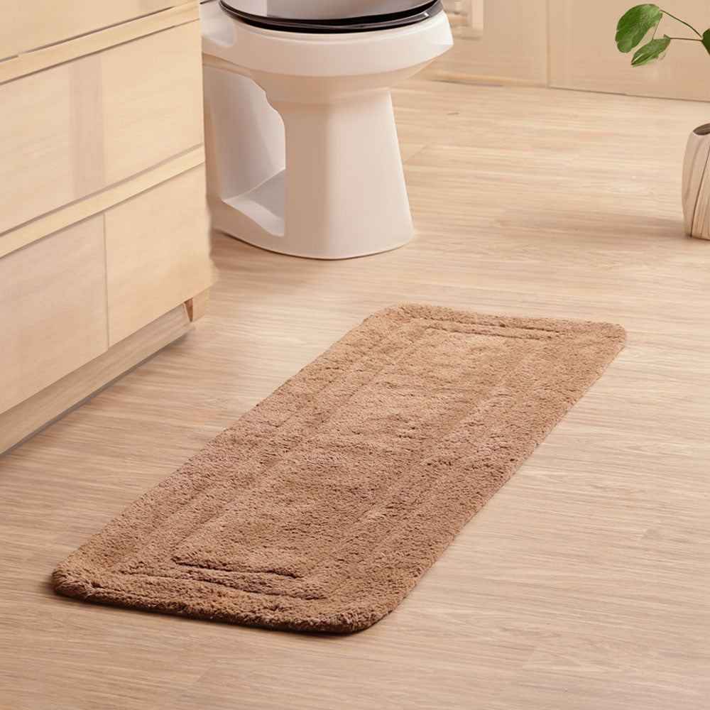 Blake Rectangular Bath Runner - Walnut Brown