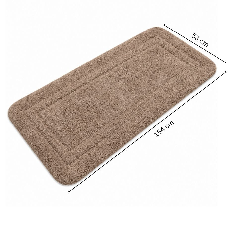 Blake Rectangular Bath Runner - Walnut Brown