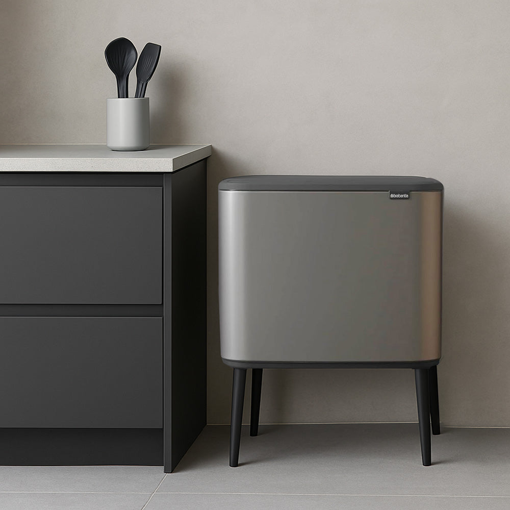 Bo Touch Bin 36L - Platinum Grey