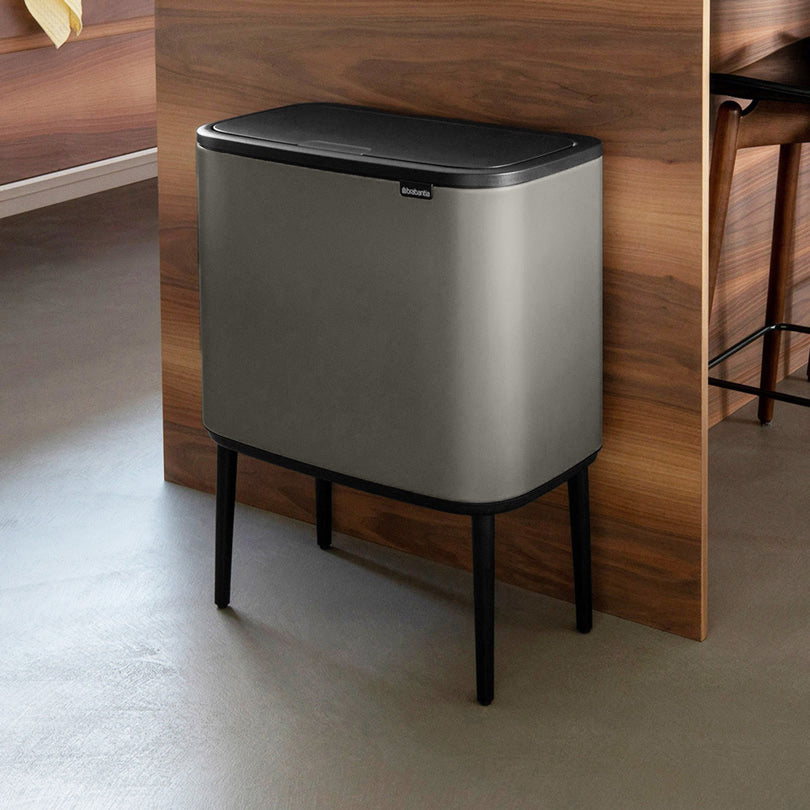 Bo Touch Bin 36L - Platinum Grey