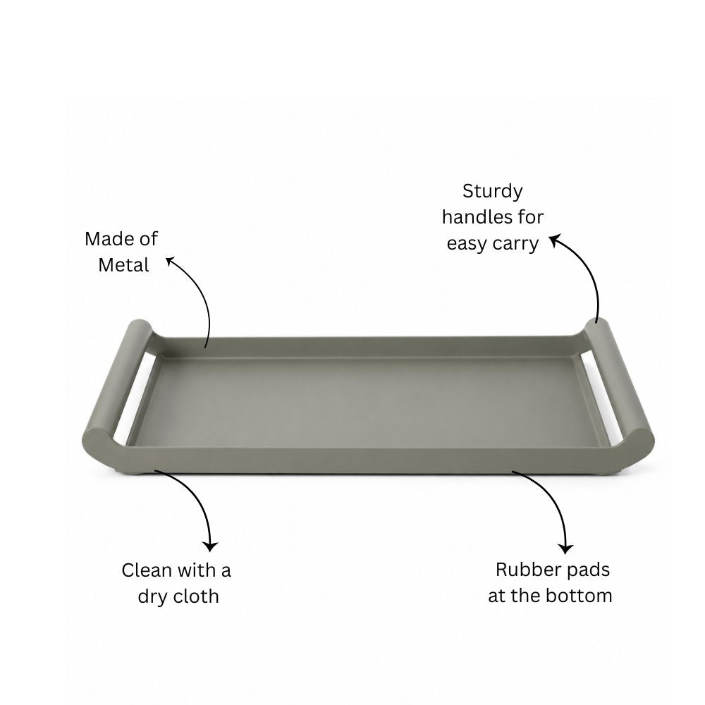 Bode Serving Tray - Smoke Grey