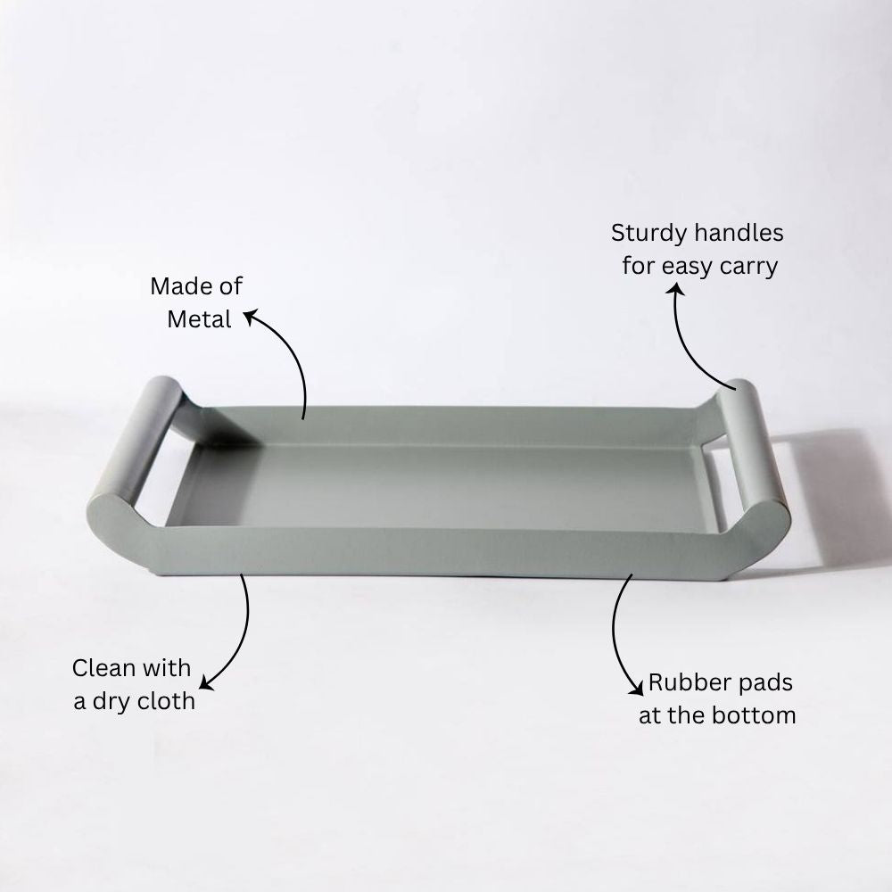 Bode Serving Tray Small - Smoke Grey