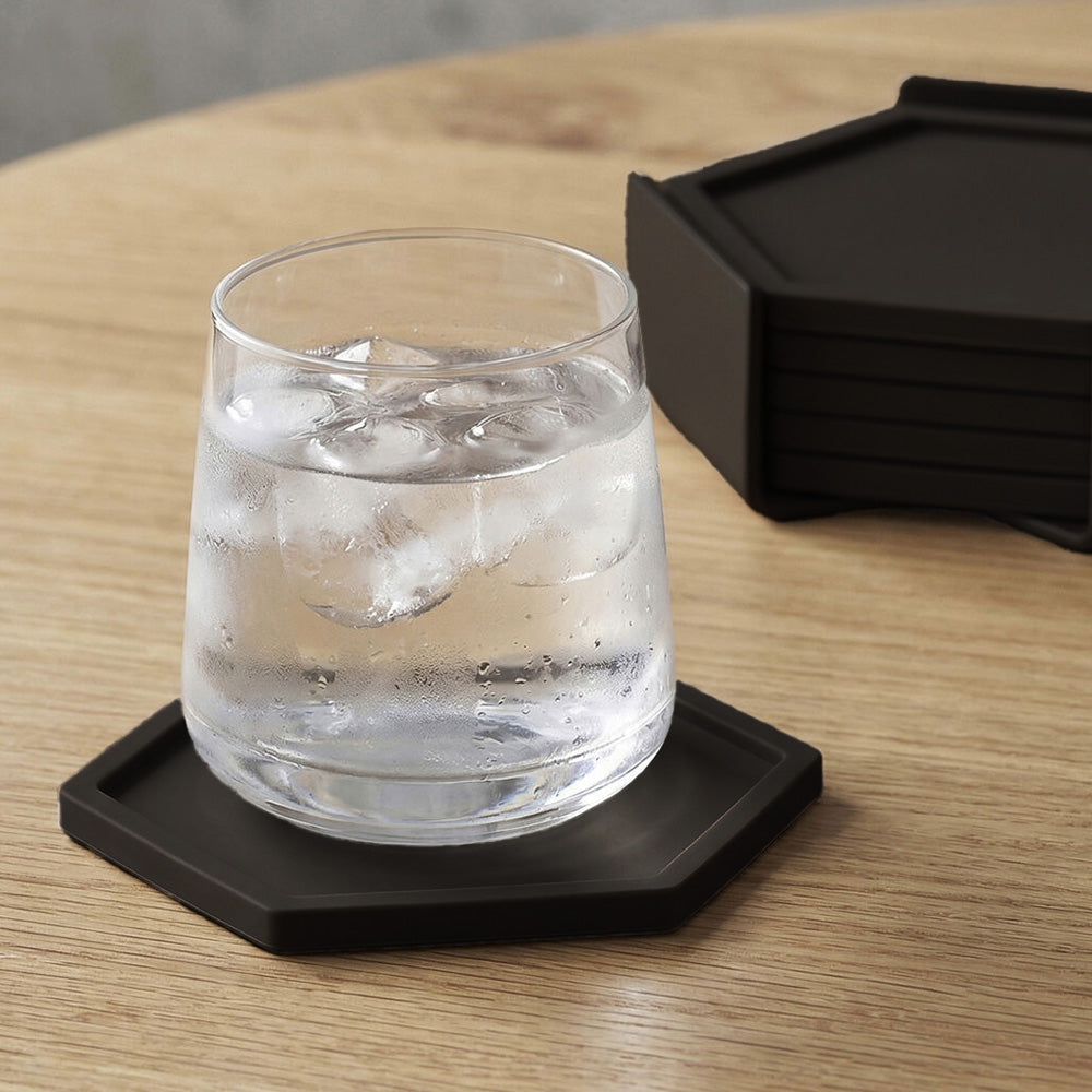 Bold Coasters, Set of 6 - Black