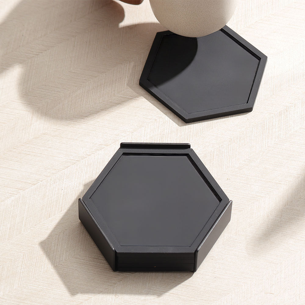 Bold Coasters, Set of 6 - Black