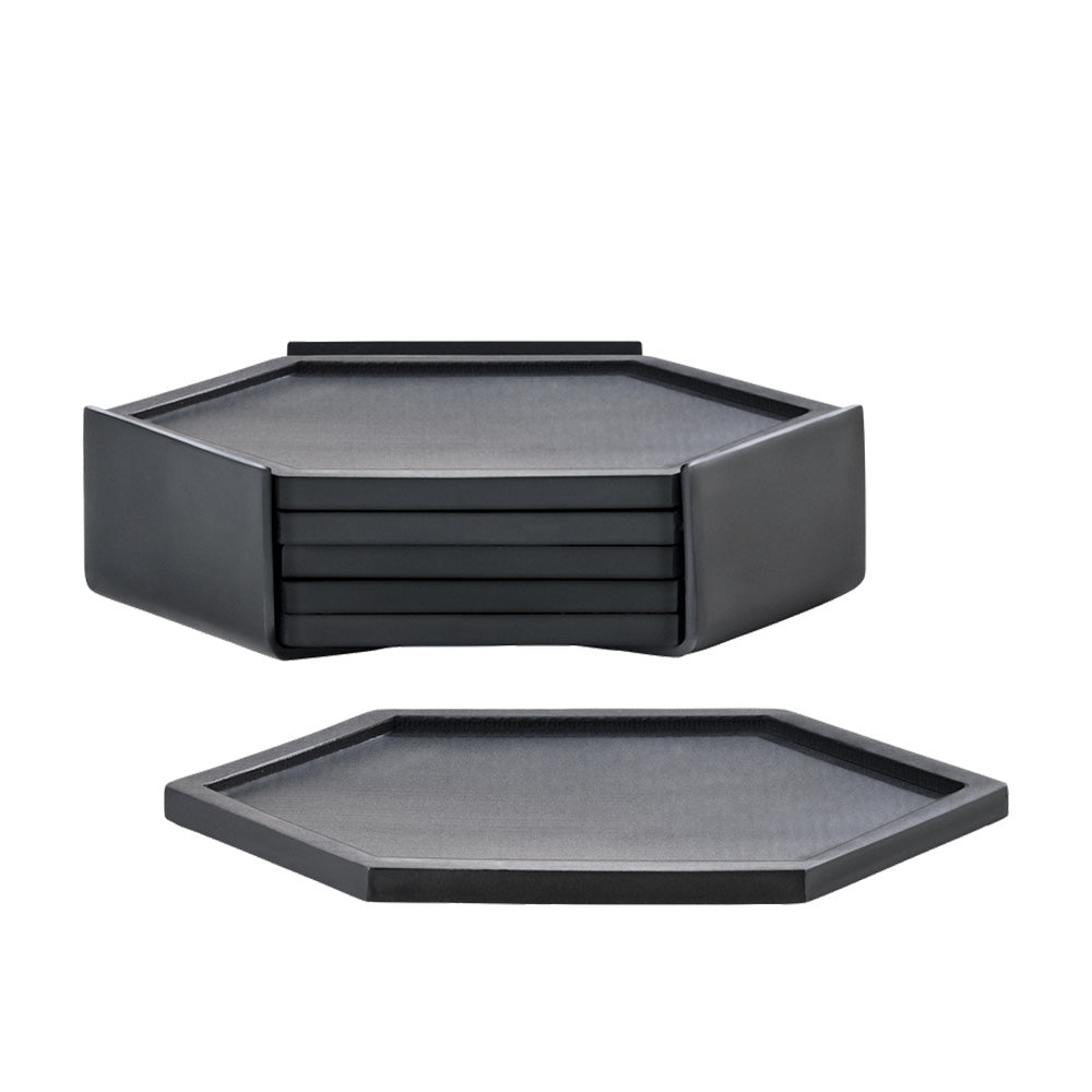 Bold Coasters, Set of 6 - Black