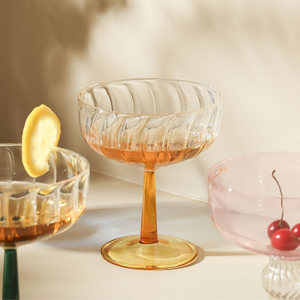 Bonbon Dessert Cups, Set of 2 - Amber