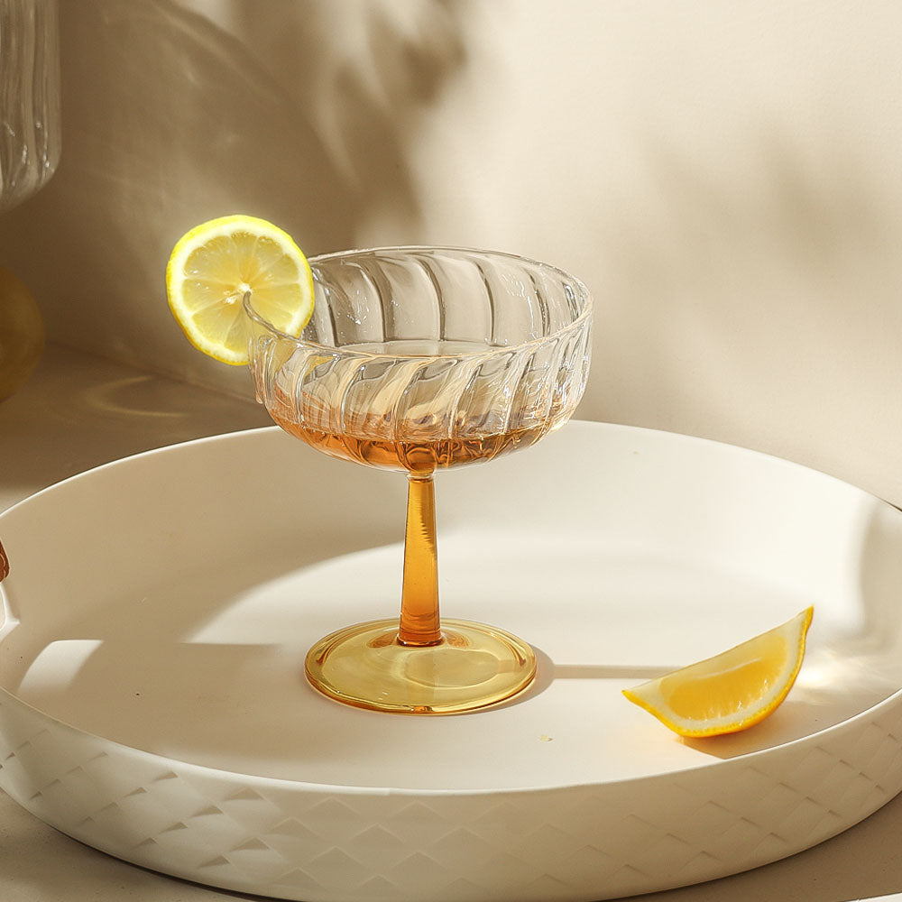 Bonbon Dessert Cups, Set of 2 - Amber