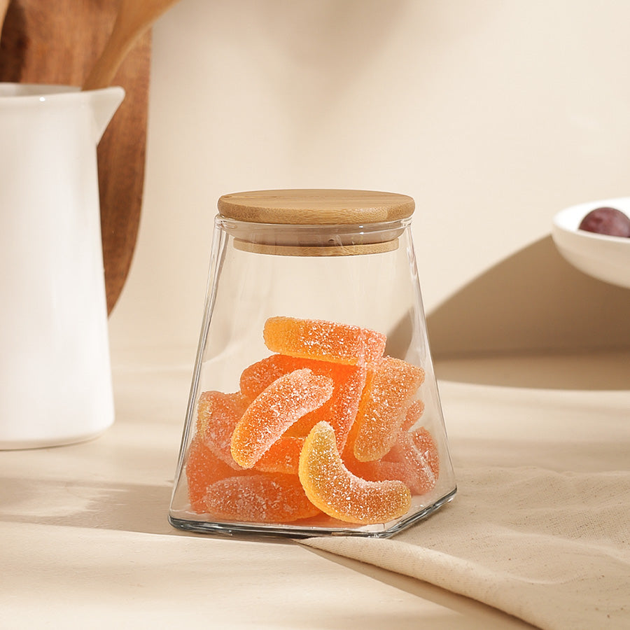 Borosilicate Tapered Storage Jar Medium - Clear