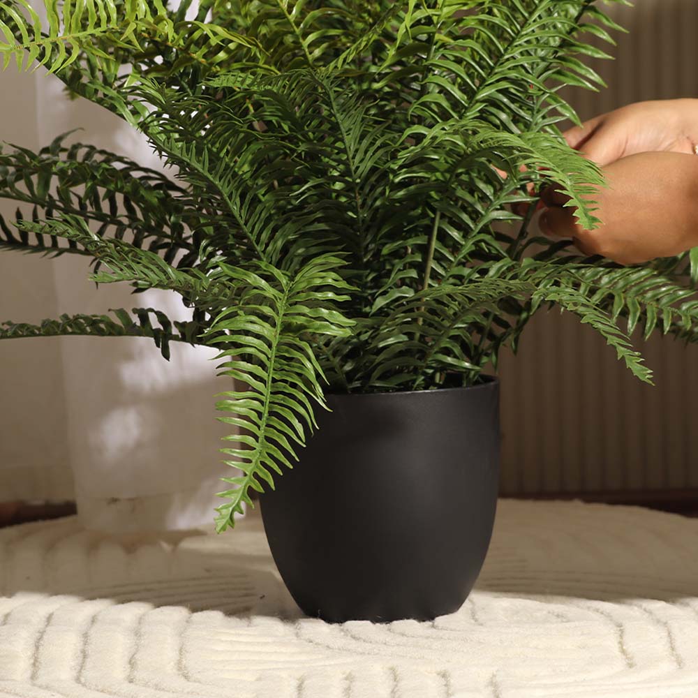 Boston Fern Artificial Potted Plant - Medium