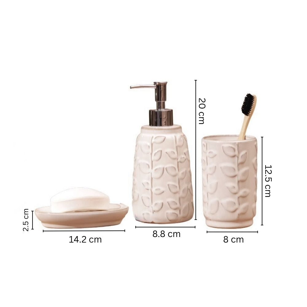 Botanist 3-piece Bathroom Set - Cream