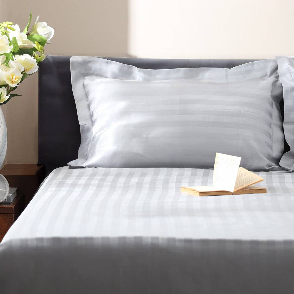 Manor King Size Cotton Bedsheet Set - Dark Grey