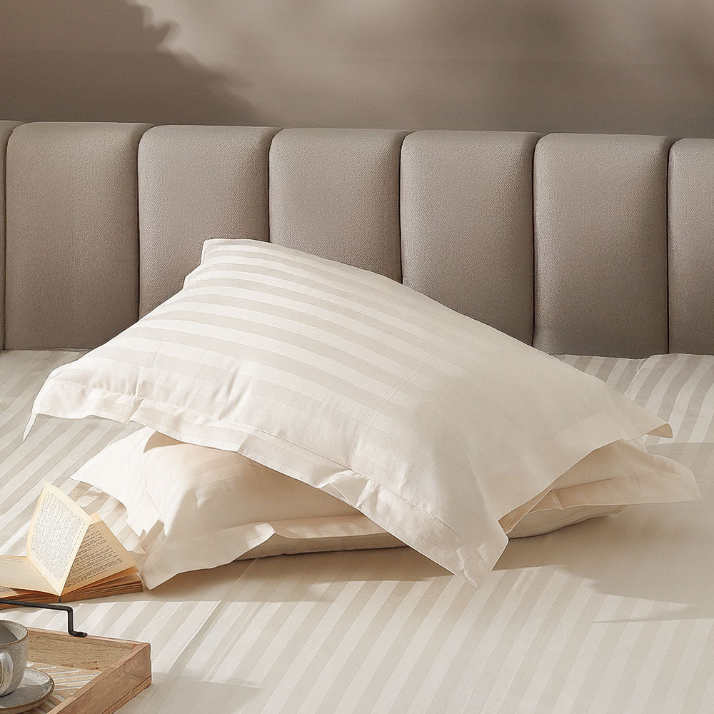 Manor King Size Cotton Bedsheet Set - Cream