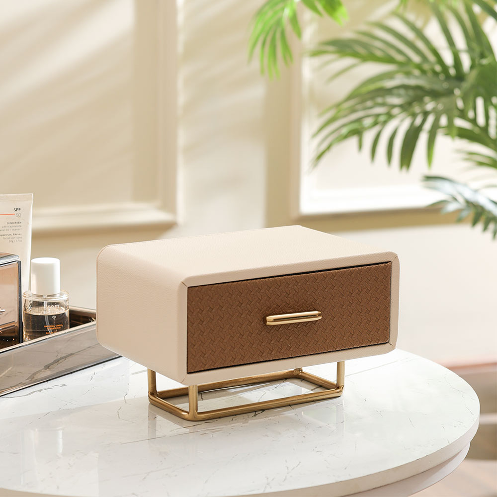 Boxa Elevated Organiser with Drawer - Earthy