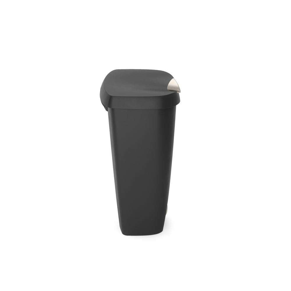 Brim Step Trash Can 50L - Black Nickel