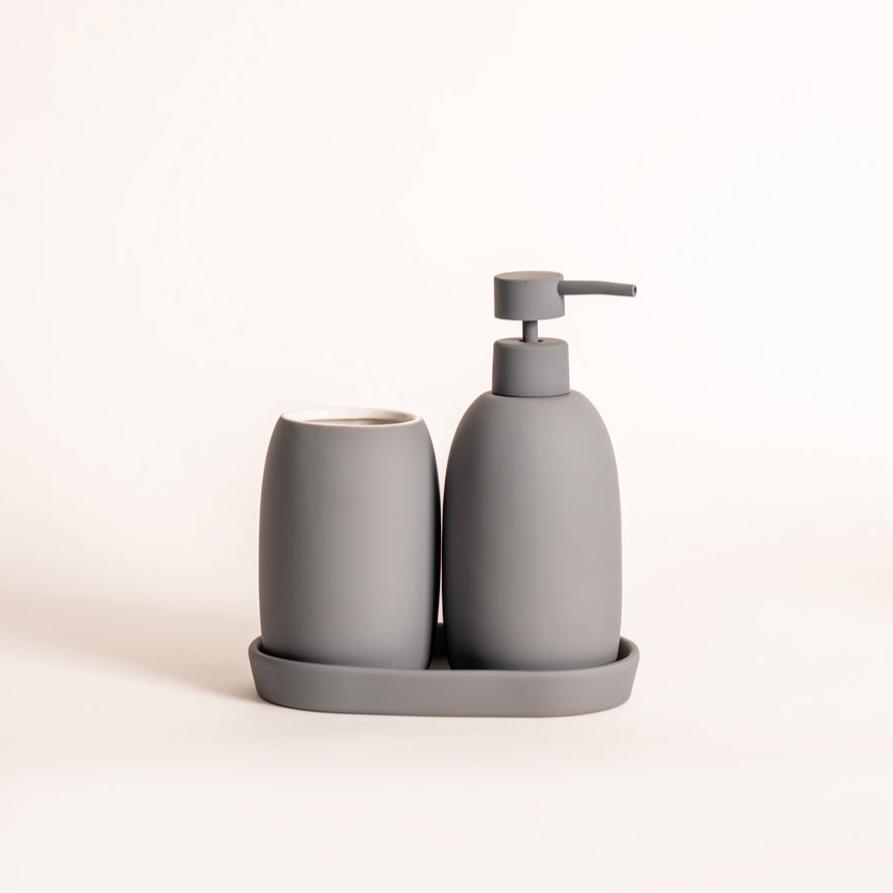 Brio 3-piece Bathroom Set - Grey