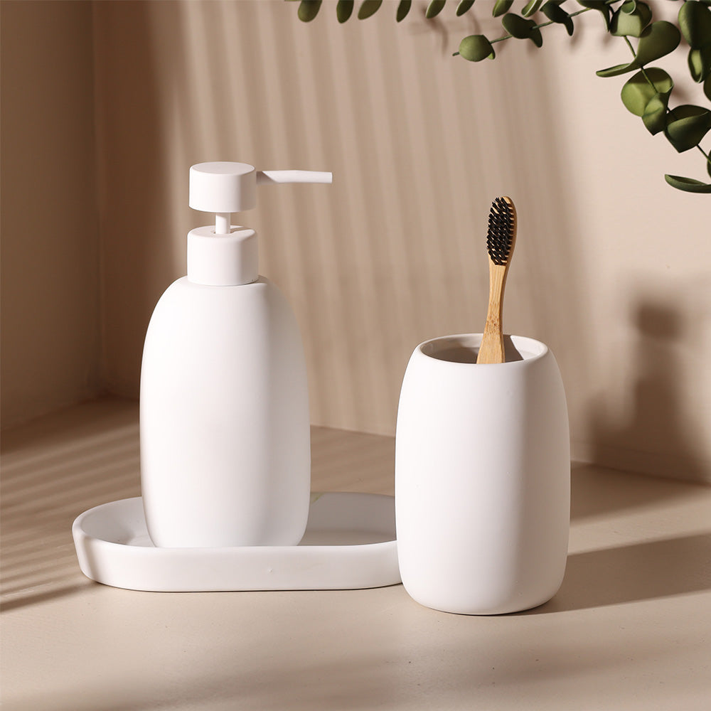 Brio 3-piece Bathroom Set - White