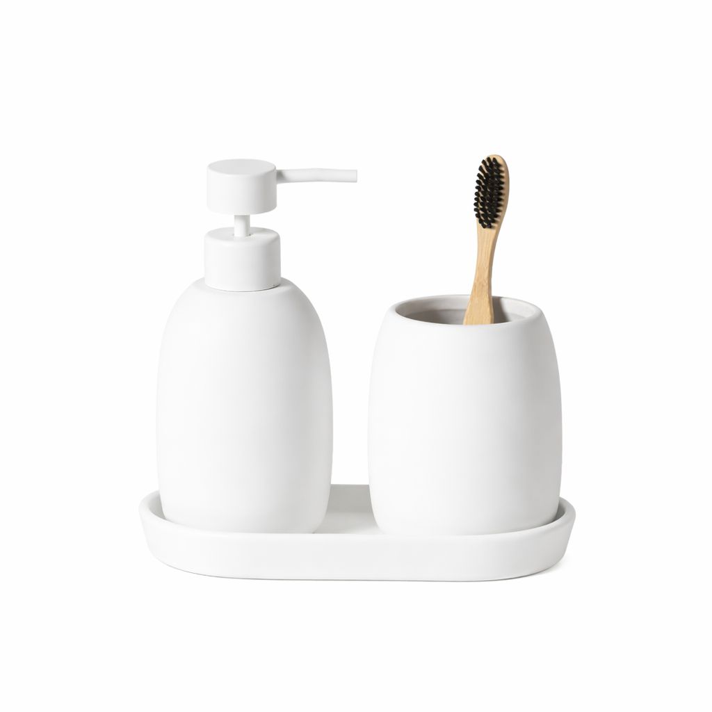 Brio 3-piece Bathroom Set - White