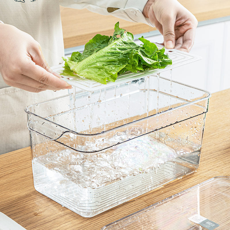 Brisk Multi-Purpose Fridge Organizers, Set of 4 - Clear