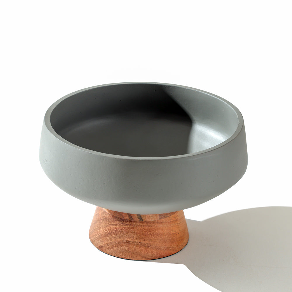 Brooks Elevated Fruit Bowl - Grey