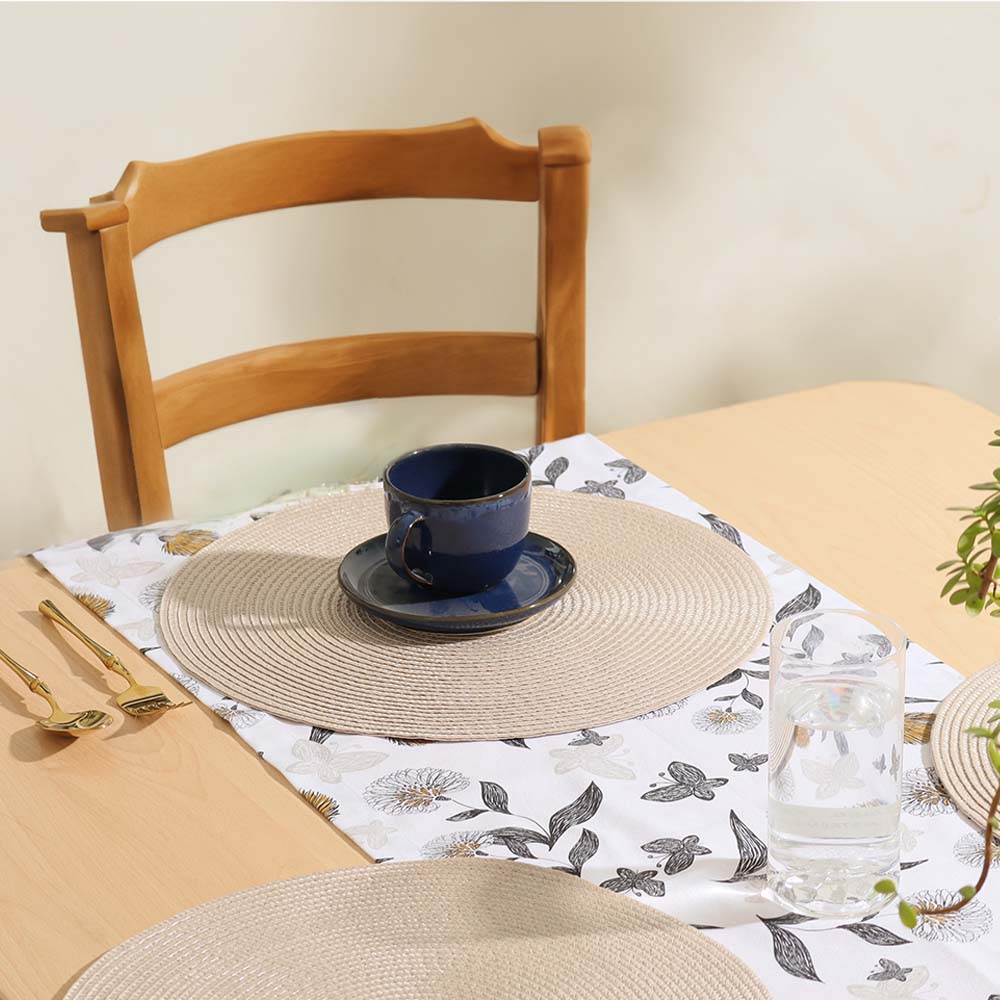 Bueno Round Placemats, Set of 4 - Beige