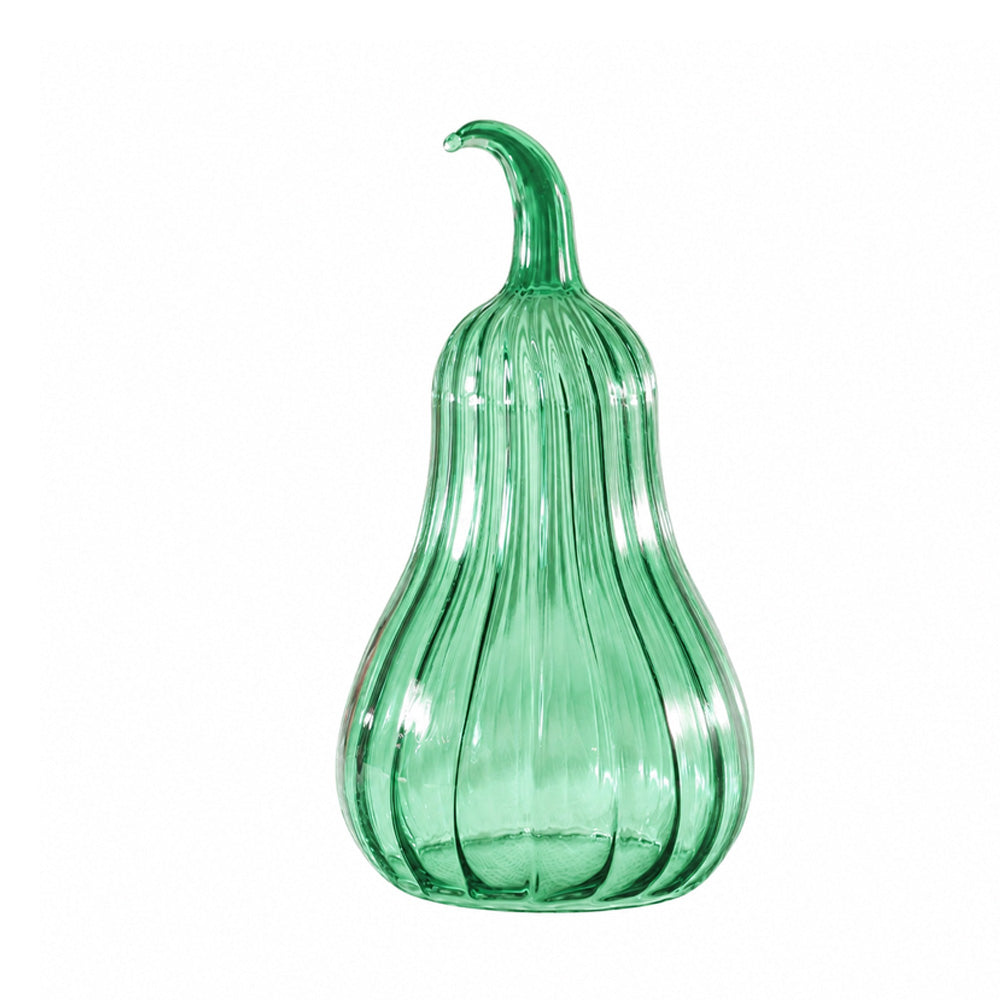 Butternut Squash Glass Sculpture - Teal