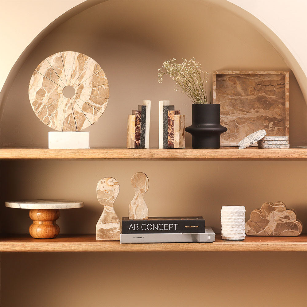 Porter Marble Decorative Sculpture - Sandstone White