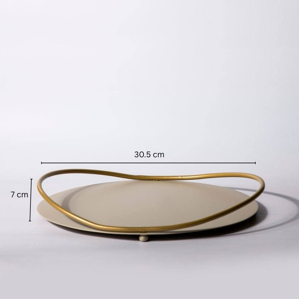 Cadence Vanity Tray - Taupe Gold