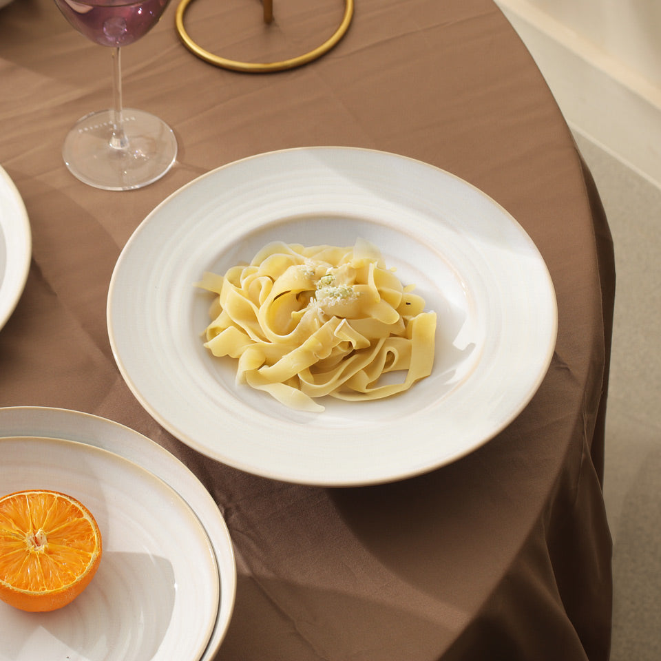 Café RT Pasta Plate - Greyish White