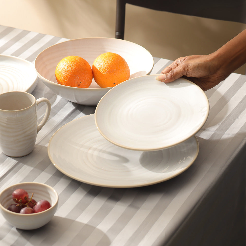 Café RT Quarter Plate - Greyish White