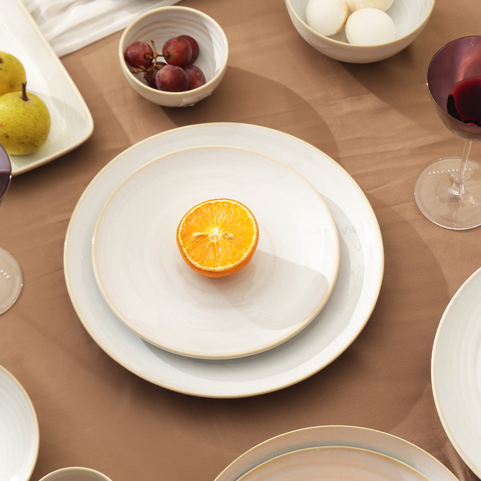 Café RT Quarter Plate - Greyish White