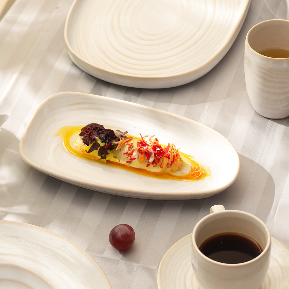 Café RT Serving Platter - Greyish White