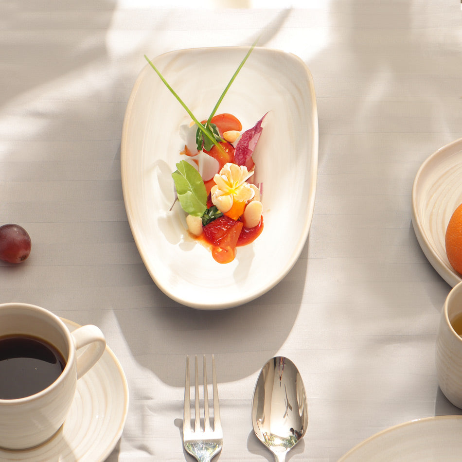 Café RT Serving Platter - Greyish White