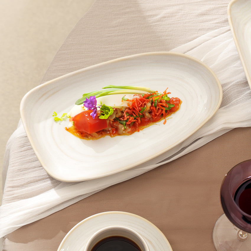 Café RT Serving Platter - Greyish White