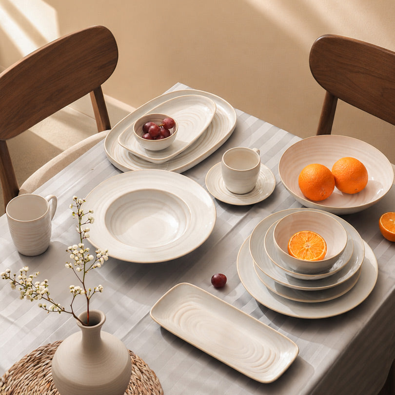 Café RT Dinner Plate - Greyish White