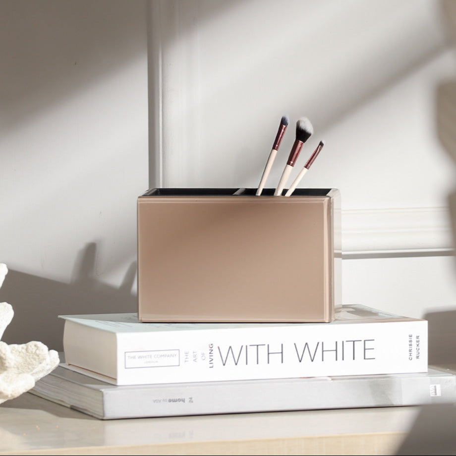 Cala Glass Duo Organizer - Taupe