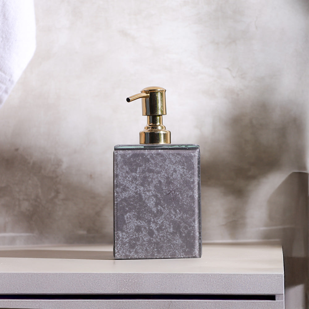 Cala Glass Soap Dispenser - Dark Grey
