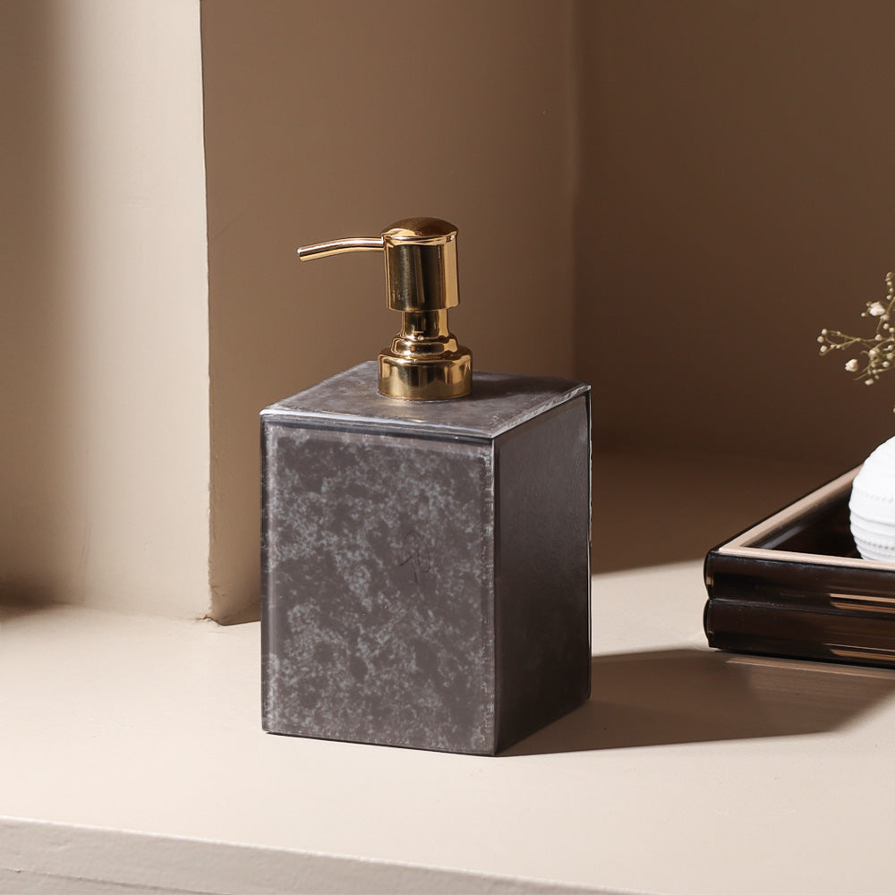 Cala Glass Soap Dispenser - Dark Grey