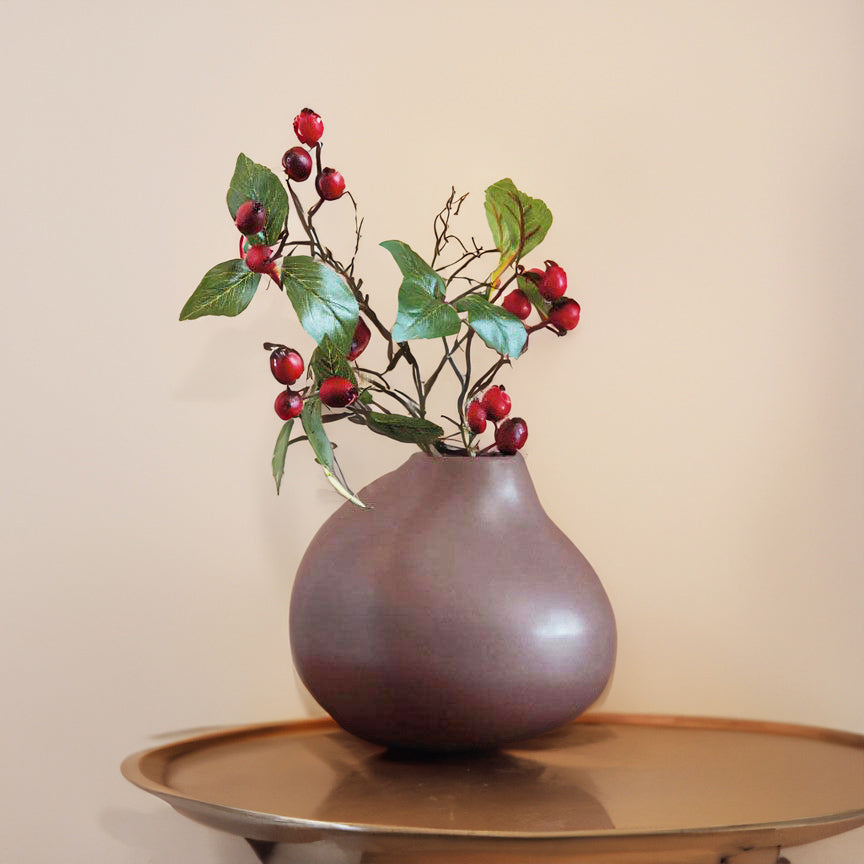 Calabash Vase Medium - Mocha Brown