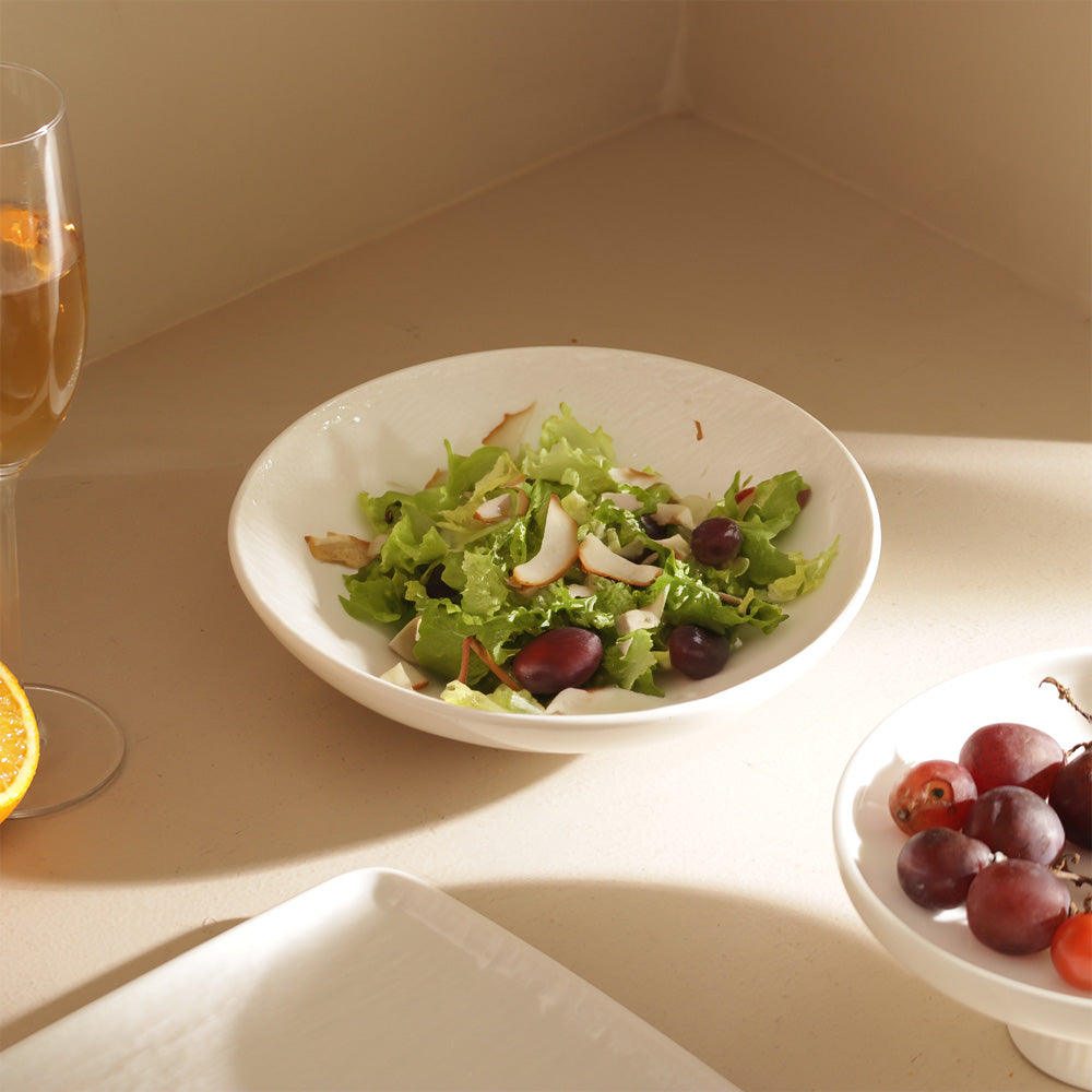 Calder Pasta Plate - Textured White