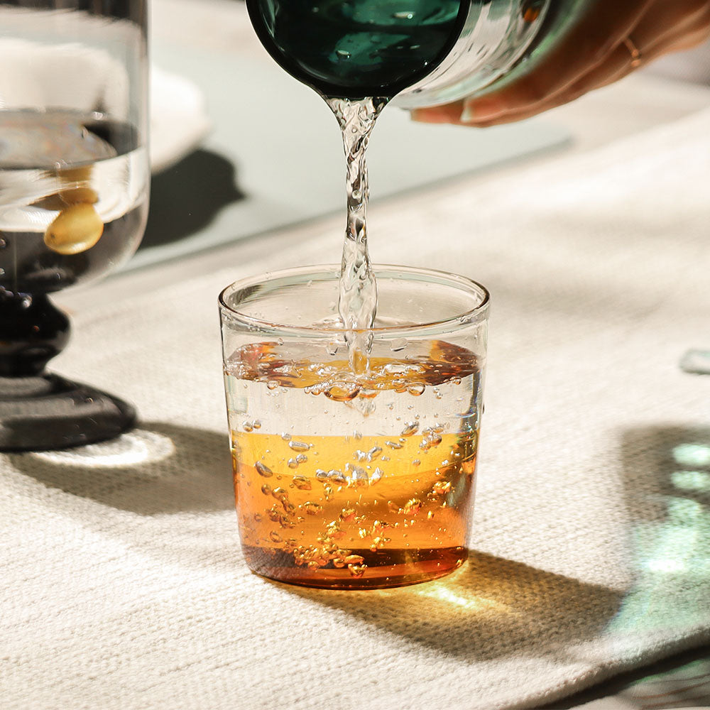 Calice Short Tumblers, Set of 2 - Amber