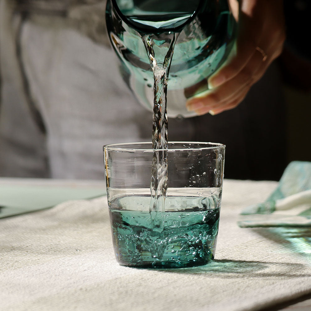 Calice Short Tumblers, Set of 2 - Teal