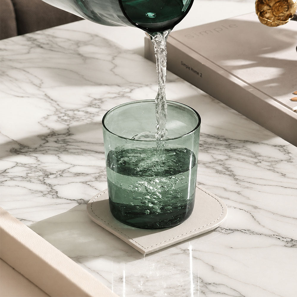 Calice Short Tumblers, Set of 2 - Teal