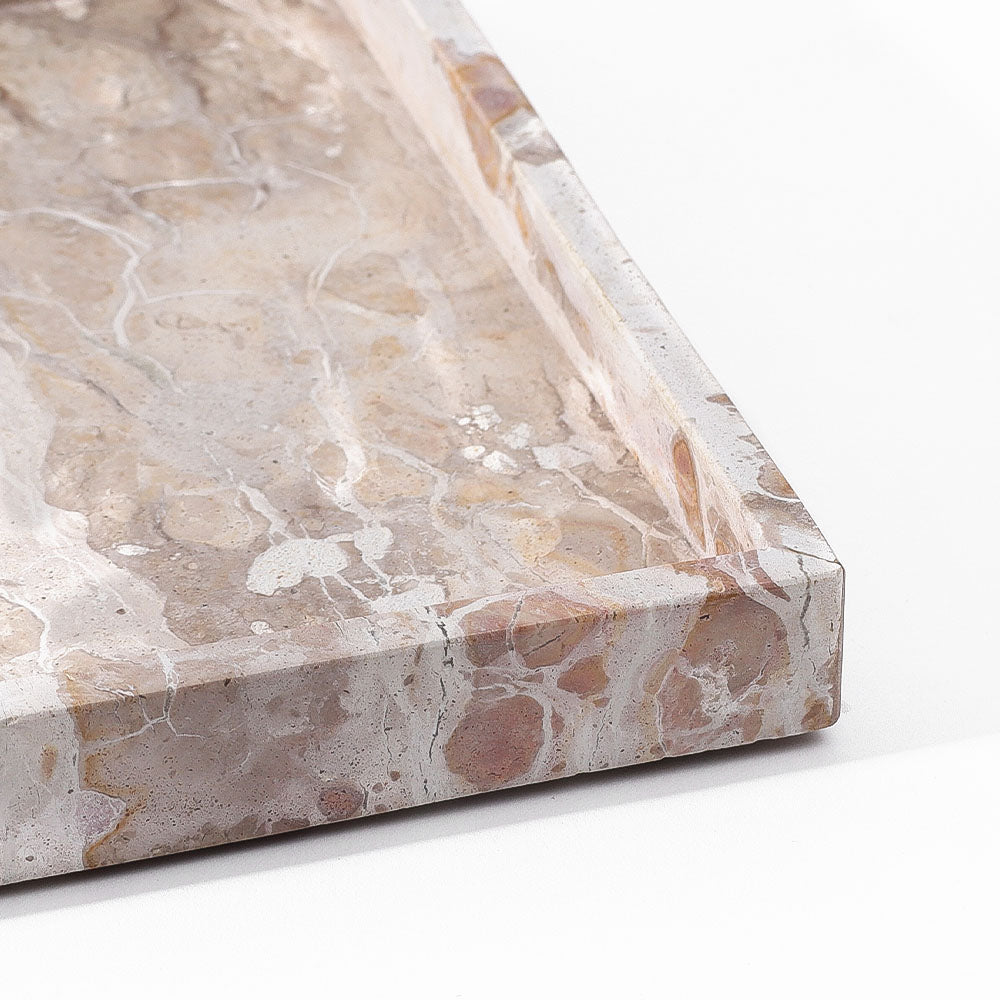 Calliope Marble Tray Medium - Sandstone