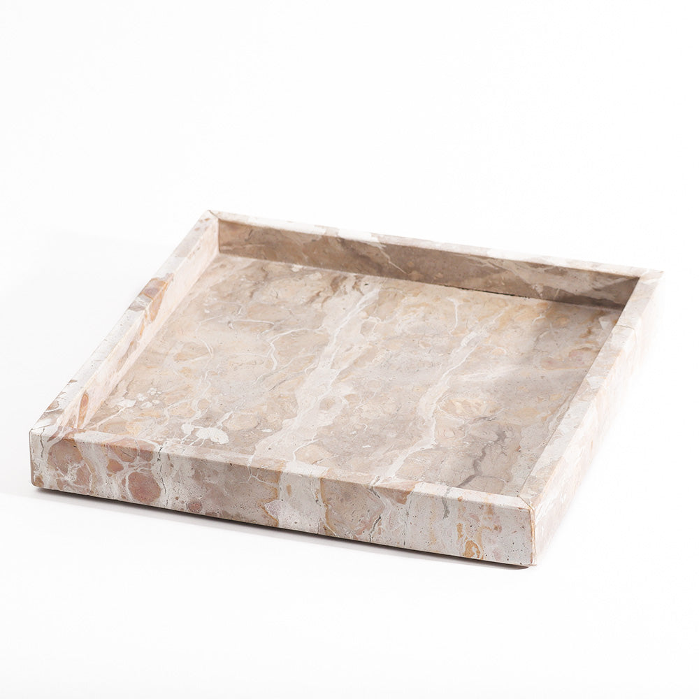 Calliope Marble Tray Medium - Sandstone