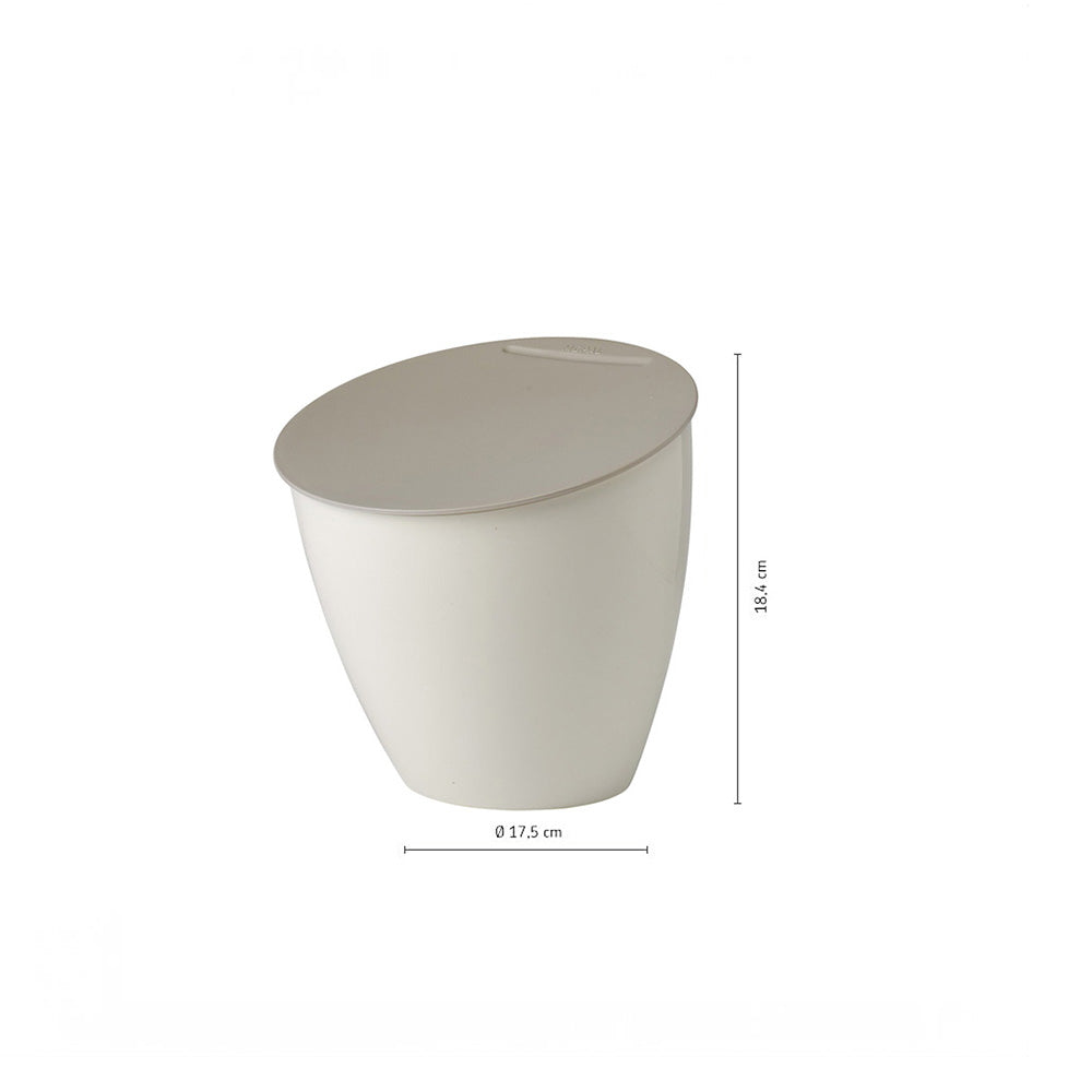 Calypso Food Waste Bin - Nordic White