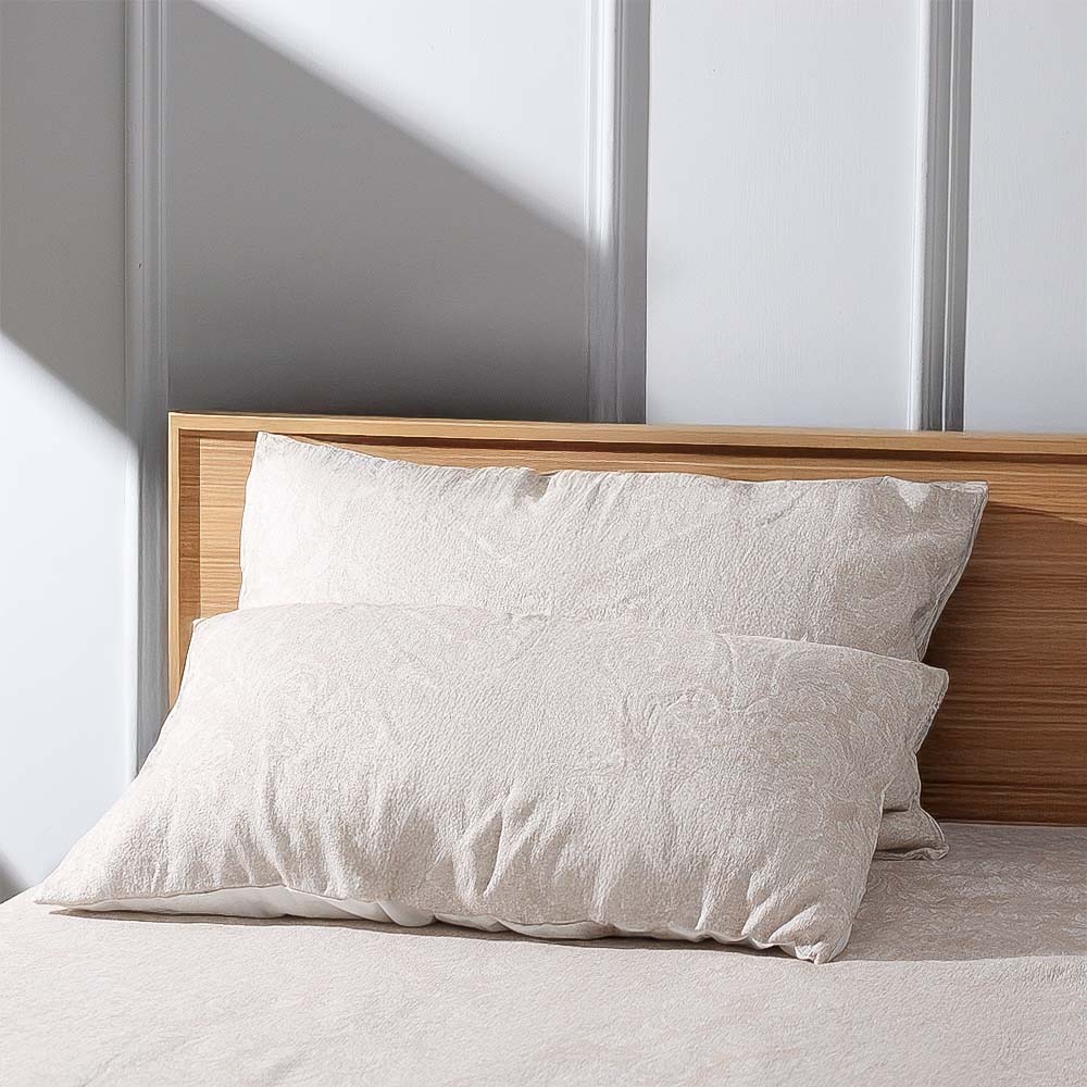 Camelia Duvet Cover and Pillow Shams Set - Greige