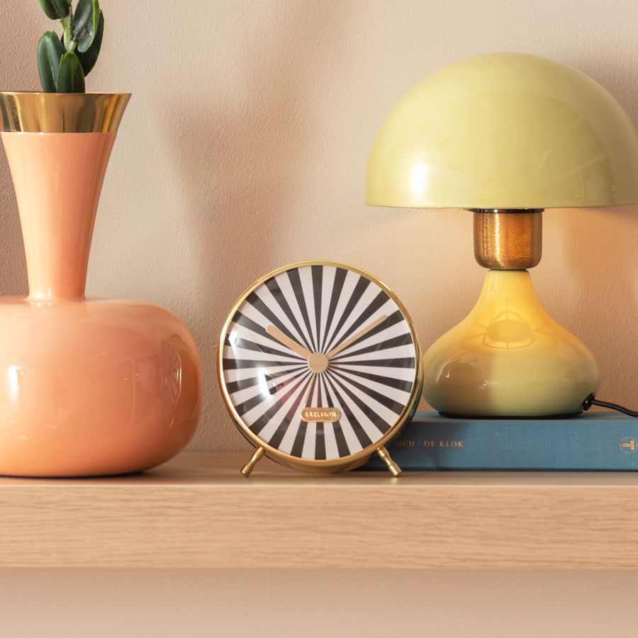 Candy Swirl Alarm Clock - Black & White