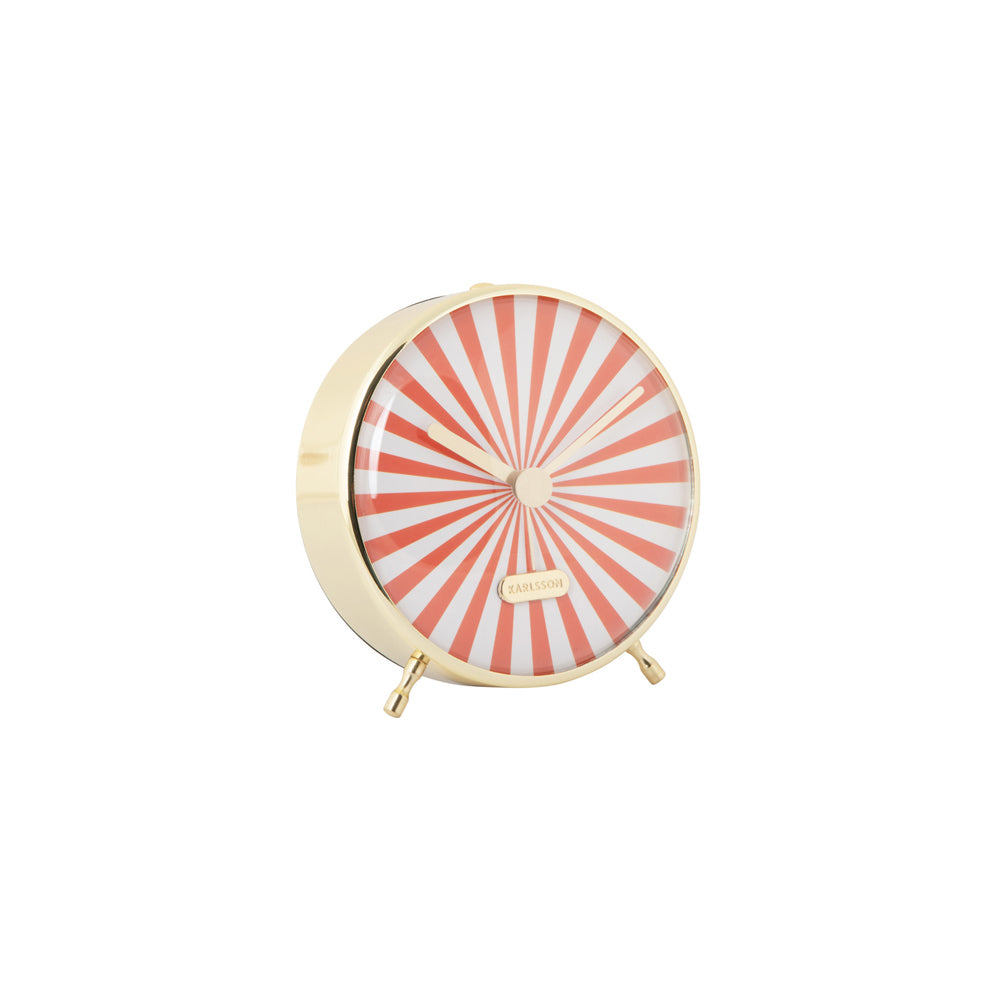 Candy Swirl Alarm Clock - Orange & White